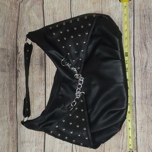 Faux Leather Hobo Bag